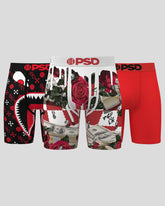 3 Pack - Red Rosa
